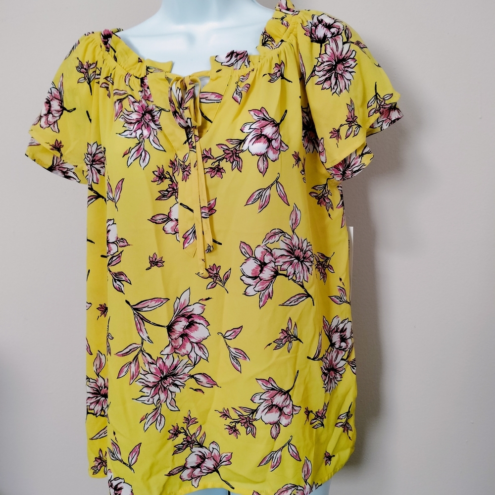 Counterparts Yellow Floral Blouse